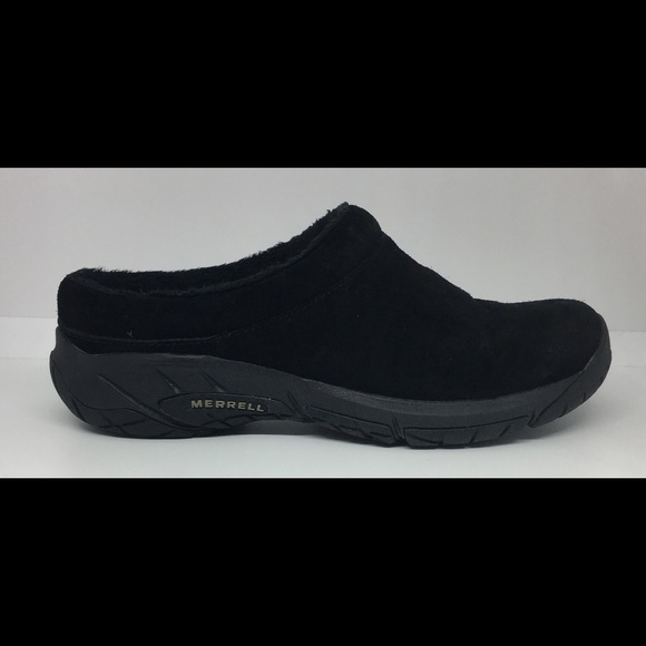 merrell fur lined clogs